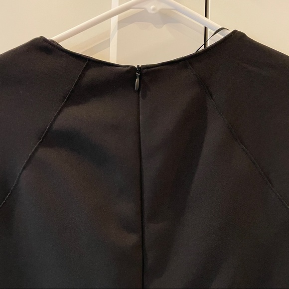 Black Zara Sheath Dress with Cut Neckline - Picture 4 of 4